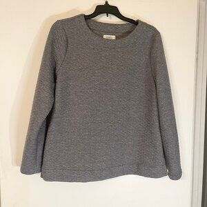 Croft & Barrow Women's Dark Gray Pullover Long Sleeve Top Size Medium